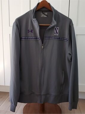 Under Armour Northwestern Full-Zip Performance Jacket with Purple Accents